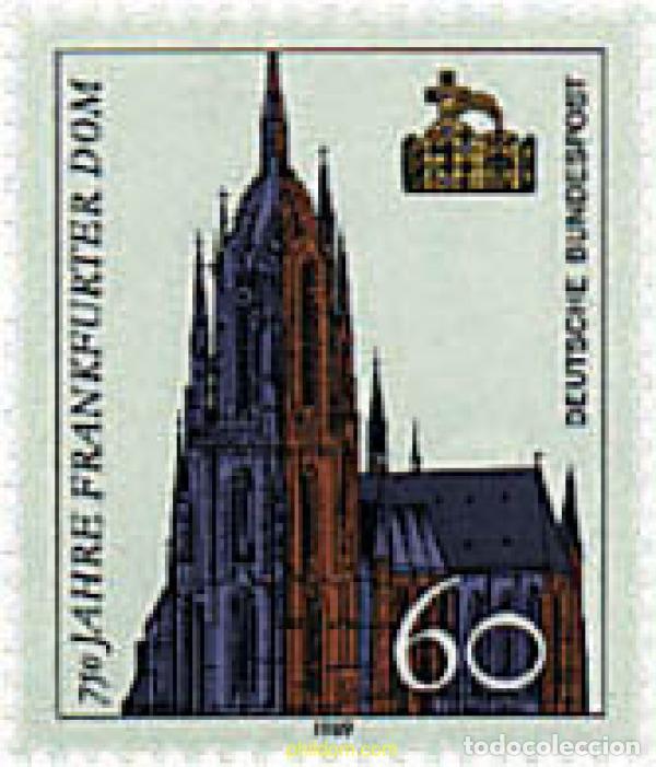 Stamps: 145904 MNH ALEMANIA FEDERAL 1989 750 ANIVERSARIO DE LA CATEDRAL DE FRANKFURT