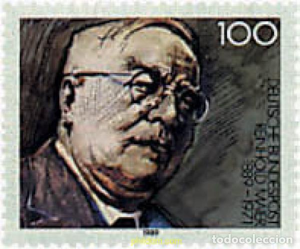 Stamps: 145911 MNH ALEMANIA FEDERAL 1989 CENTENARIO DEL NACIMIENTO DE REINHOLD MAIER