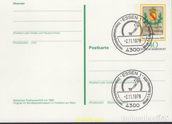 Sellos: 642384 MNH ALEMANIA FEDERAL 1978 DIA DEL SELLO