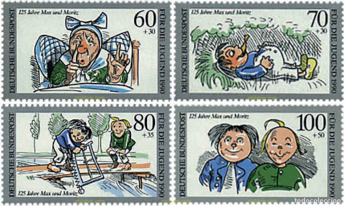 Timbres: 145971 MNH ALEMANIA FEDERAL 1990 MAX Y MORITZ