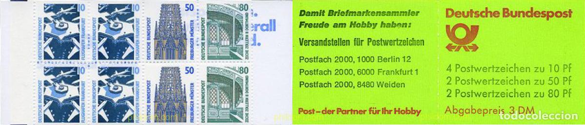 Sellos: 203005 MNH ALEMANIA FEDERAL 1988 LUGARES HISTORICOS