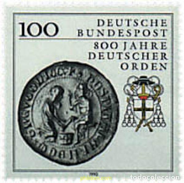 Sellos: 145968 MNH ALEMANIA FEDERAL 1990 800 ANIVERSARIO DE LA ORDEN ALEMANA