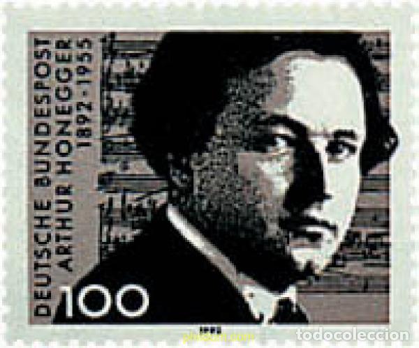 Sellos: 60836 MNH ALEMANIA FEDERAL 1992 CENTENARIO DEL NACIMIENTO DE ARTHUR HONEGGER