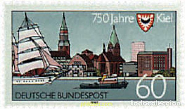 Sellos: 146090 MNH ALEMANIA FEDERAL 1992 750 ANIVERSARIO DE LA CIUDAD DE KIEL