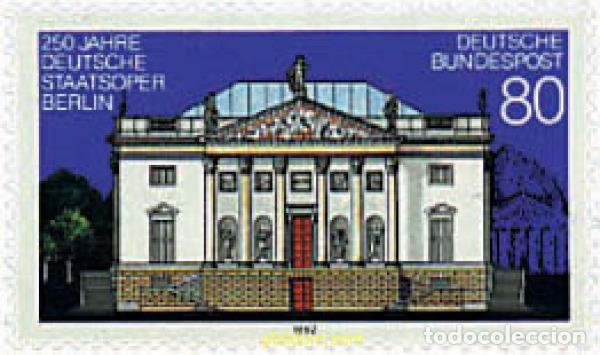 Sellos: 146119 MNH ALEMANIA FEDERAL 1992 250 ANIVERSARIO DE LA OPERA NACIONAL DE BERLIN