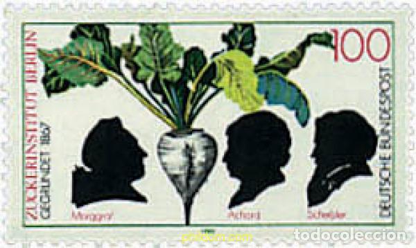 Sellos: 146092 MNH ALEMANIA FEDERAL 1992 125 ANIVERSARIO DE LA FUNDACION DEL INSTITUTO DEL AZUCAR DE BERLIN