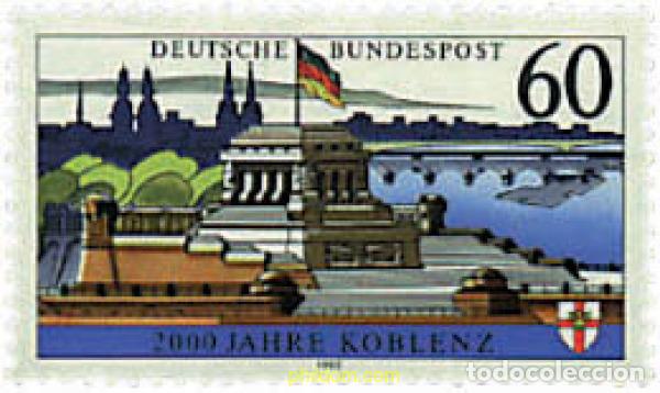 Sellos: 61302 MNH ALEMANIA FEDERAL 1992 2000 ANIVERSARIO DE COBLENZA