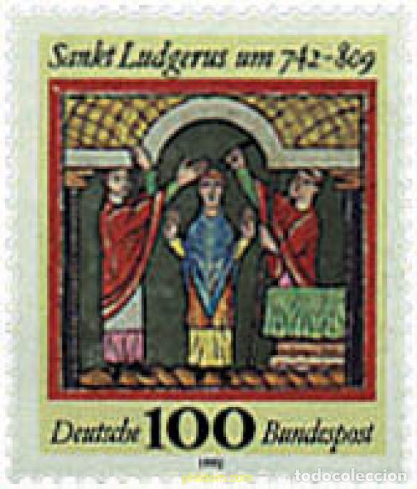 Sellos: 146100 MNH ALEMANIA FEDERAL 1992 1250 ANIVERSARIO DEL NACIMIENTO DE SAN LUDGERUS