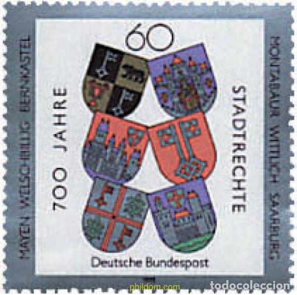 Sellos: 145989 MNH ALEMANIA FEDERAL 1991 700 ANIVERSARIO DE CIUDADES