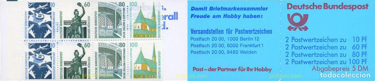 Sellos: 3531 MNH ALEMANIA FEDERAL 1989 LUGARES HISTORICOS