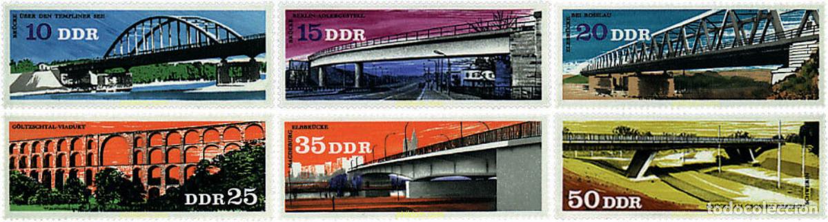Sellos: 56176 MNH ALEMANIA DEMOCRATICA 1976 PUENTES