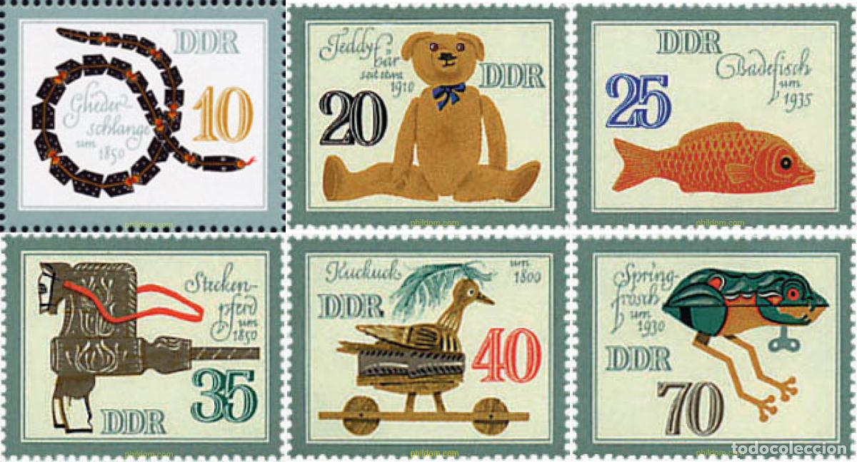 Sellos: 105967 MNH ALEMANIA DEMOCRATICA 1981 JUGUETES HISTORICOS DE ANIMALES