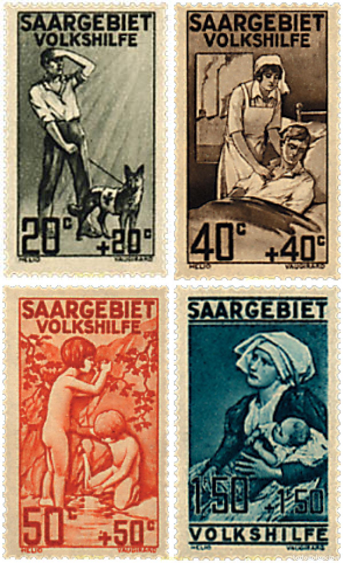 Sellos: 619829 HINGED ALEMANIA. Sarre 1926 PRO OBRAS POPULARES