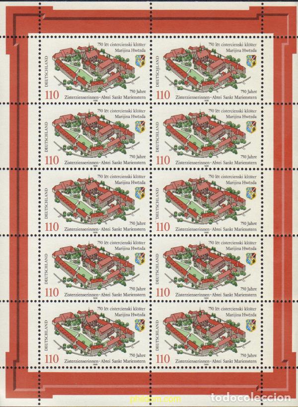 Selos: 146718 MNH ALEMANIA FEDERAL 1998 750 ANIVERSARIO DE LA ABADIA CISTERCIENSE DE SANKT MARIENSTERN