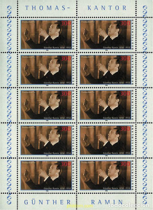 Sellos: 11612 MNH ALEMANIA FEDERAL 1998 CENTENARIO DEL NACIMIENTO DE G&Uuml;NTHER RAMIN