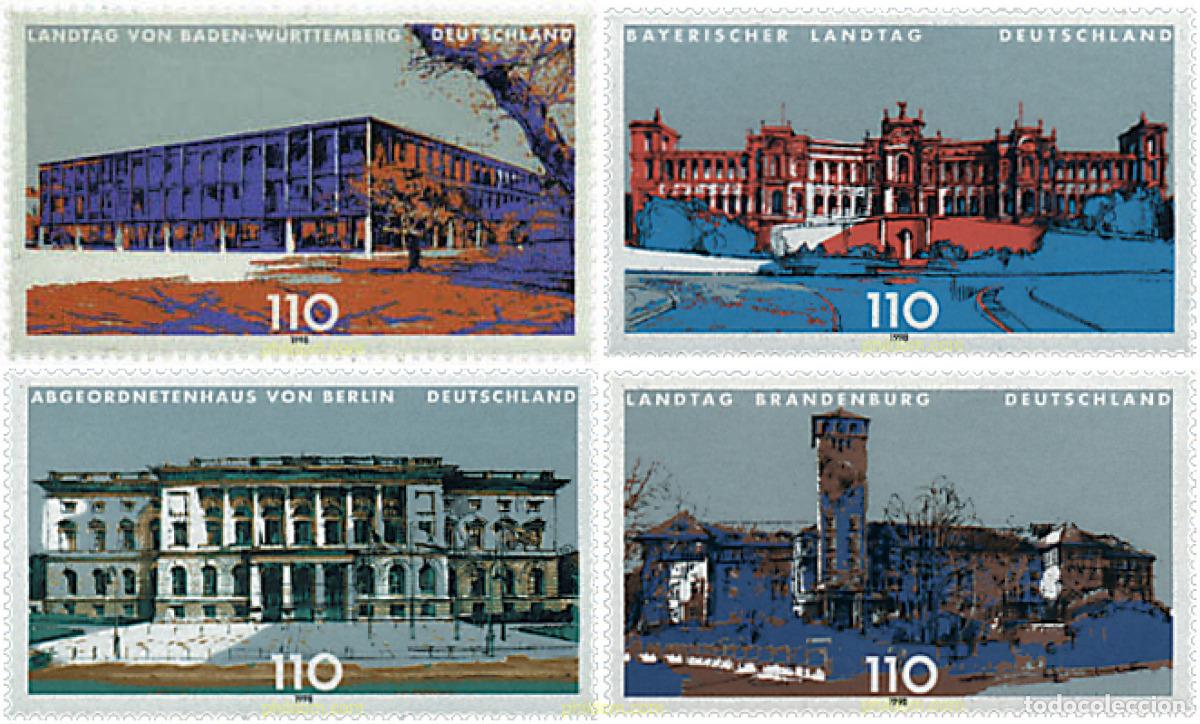 Sellos: 61046 MNH ALEMANIA FEDERAL 1998 EDIFICIOS DE PARLAMENTOS