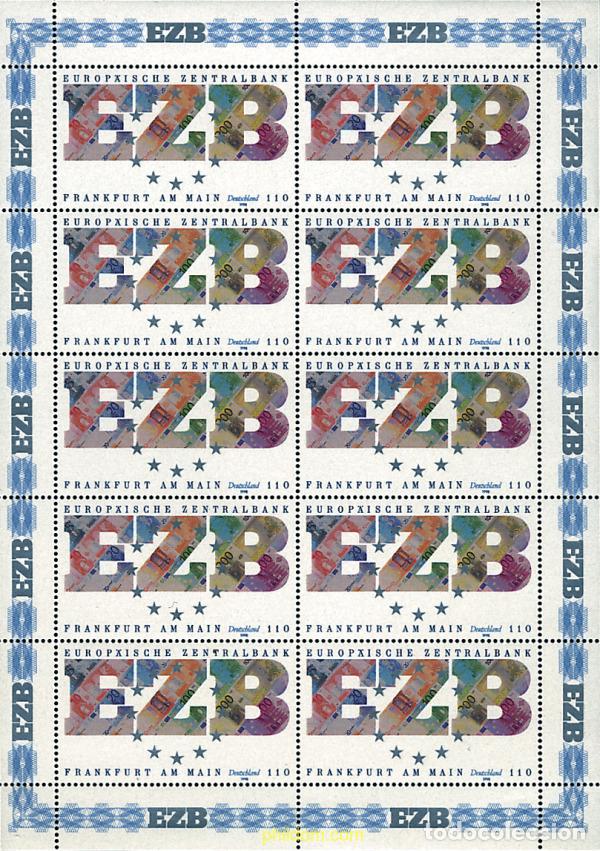 Sellos: 11283 MNH ALEMANIA FEDERAL 1998 CREACION DEL BANCO CENTRAL EUROPEO