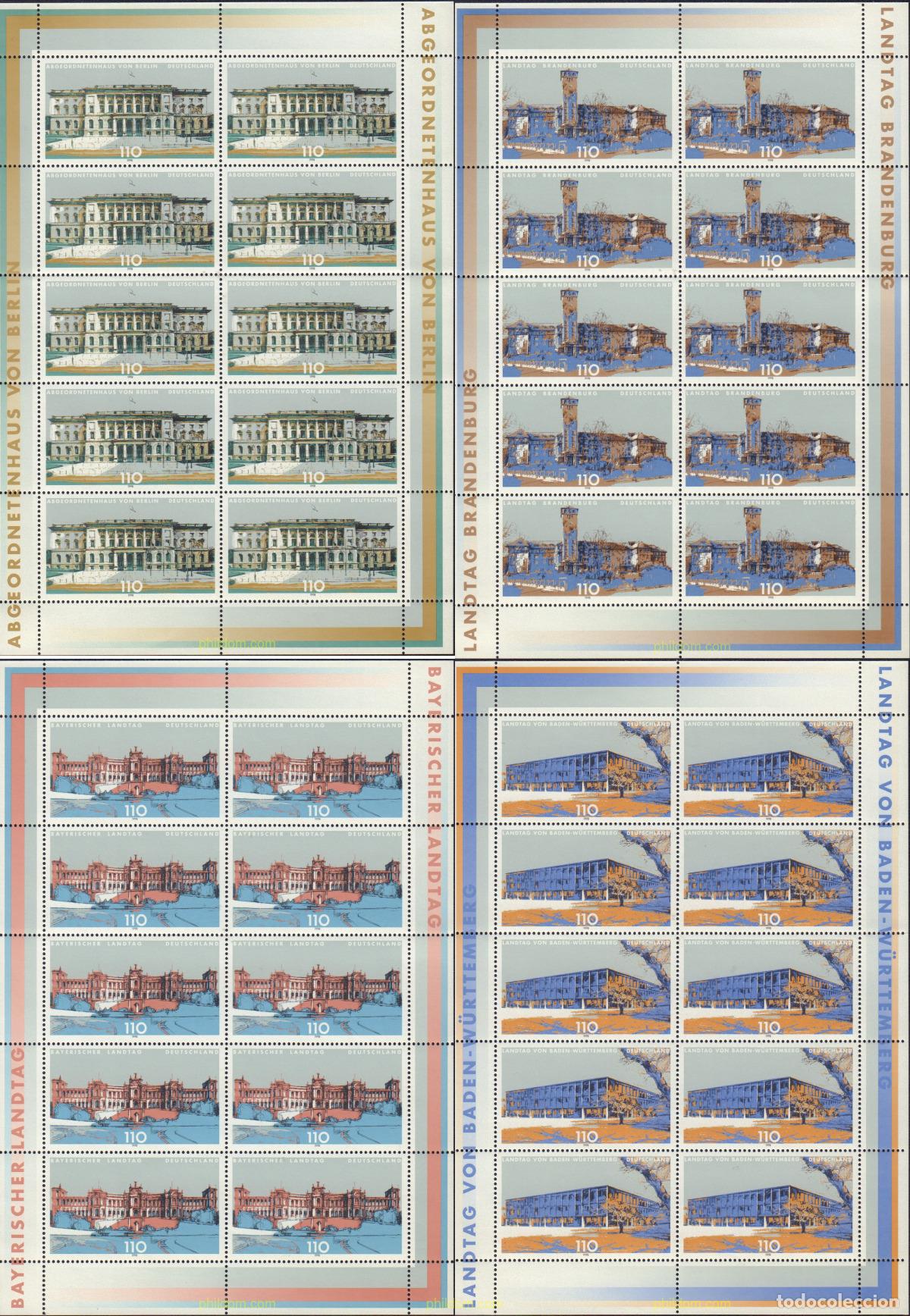 Sellos: 146719 MNH ALEMANIA FEDERAL 1998 EDIFICIOS DE PARLAMENTOS