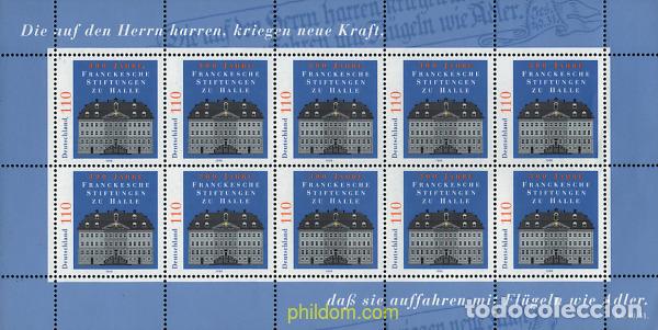 Sellos: 11309 MNH ALEMANIA FEDERAL 1998 300 ANIVERSARIO DE LAS FUNDACIONES FRANCKE EN HALLE