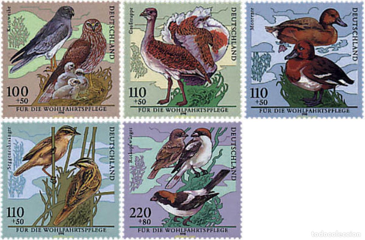 Sellos: 39761 MNH ALEMANIA FEDERAL 1998 AVES EN PELIGRO DE EXTINCION