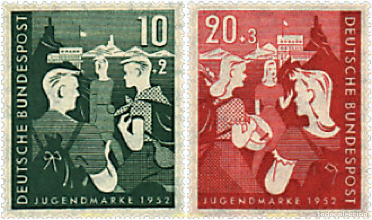 Timbres: 64875 MNH ALEMANIA FEDERAL 1952 JUVENTUD DEPORTIVA