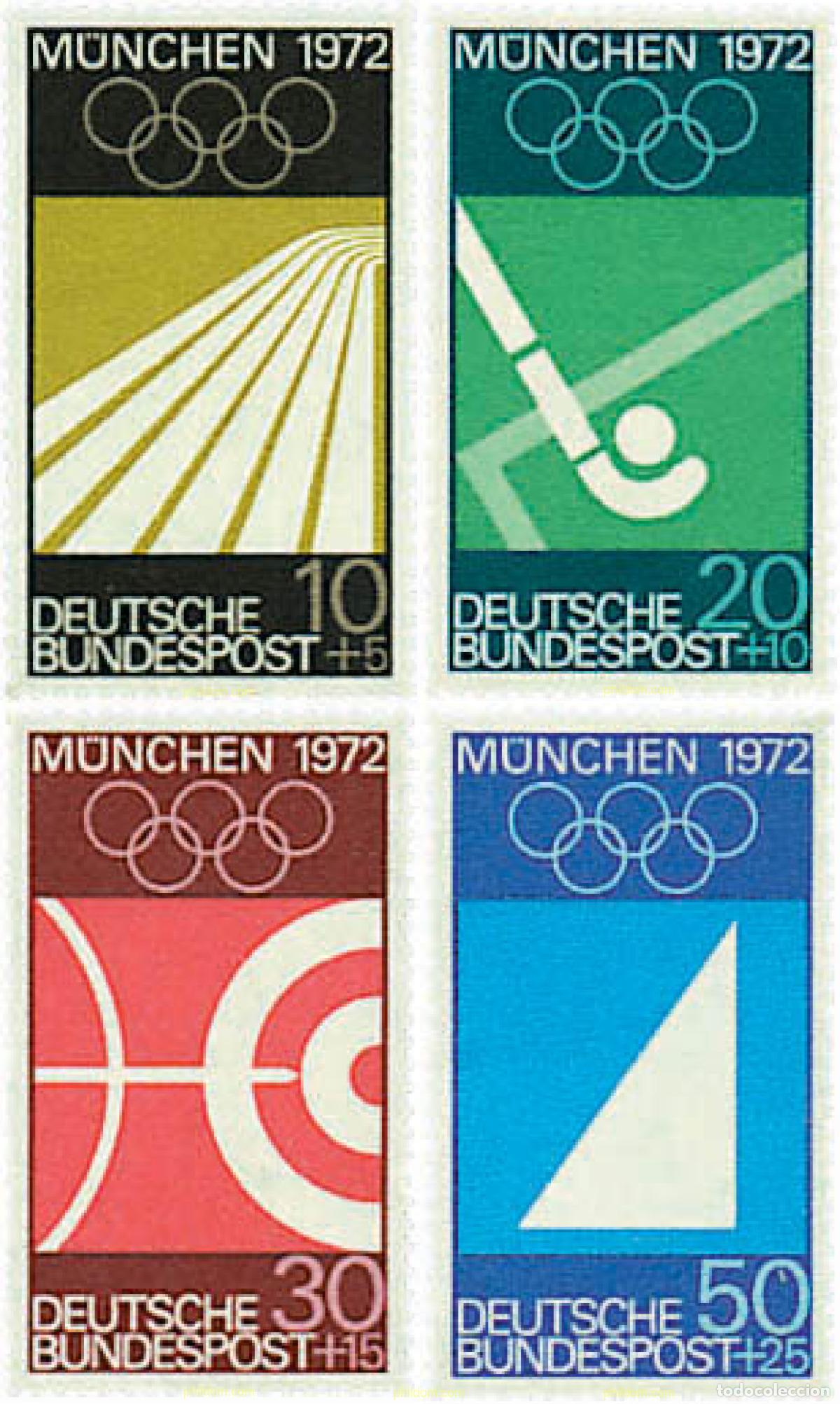 Sellos: 64930 MNH ALEMANIA FEDERAL 1969 20 JUEGOS OLIMPICOS VERANO MUNICH 1972