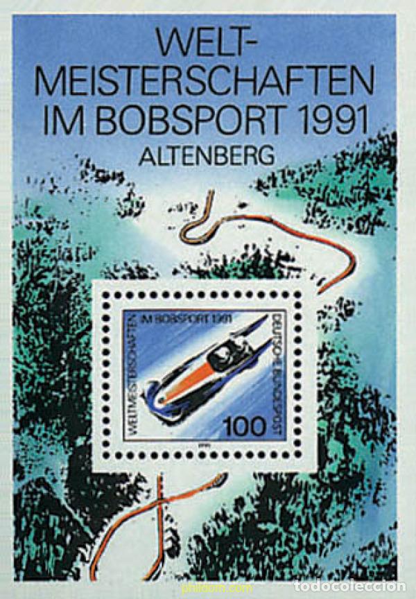 Sellos: 65057 MNH ALEMANIA FEDERAL 1991 CAMPEONATOS DEL MUNDO DE BOBS EN ALTENBERG