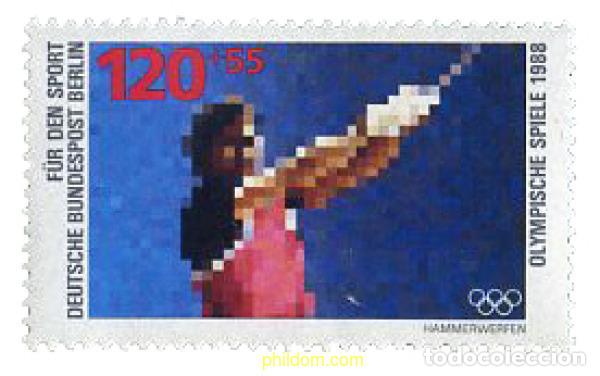 Sellos: 264870 MNH ALEMANIA. Berl&iacute;n 1988 24 JUEGOS OLIMPICOS VERANO SEUL 1988 - 15 JUEGOS OLIMPICOS INVIER
