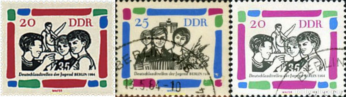 Selos: 199642 USED ALEMANIA DEMOCRATICA 1964 REENCUENTRO JUVENIL DEPORTIVO EN BERLIN.
