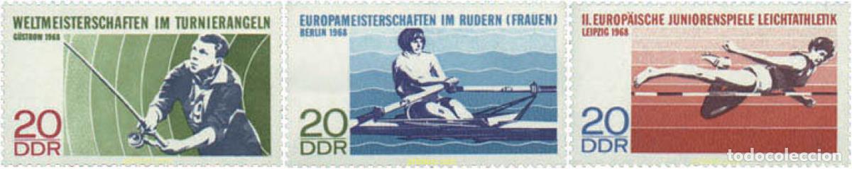 Sellos: 64527 MNH ALEMANIA DEMOCRATICA 1968 CAMPEONATOS DIVERSOS