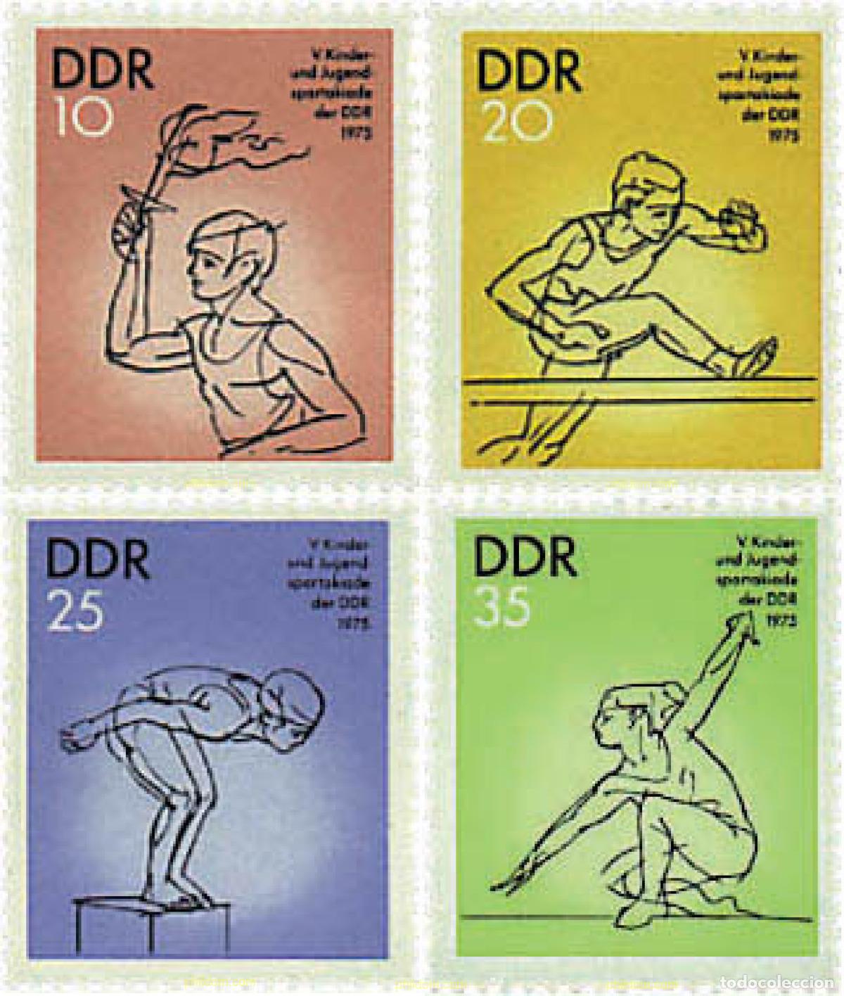 Sellos: 64589 MNH ALEMANIA DEMOCRATICA 1975 5 SPARTAKIADA DE LA JUVENTUD.