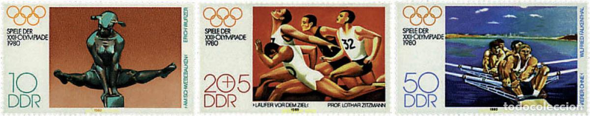 Francobolli: 64621 MNH ALEMANIA DEMOCRATICA 1980 22 JUEGOS OLIMPICOS VERANO MOSCU 1980