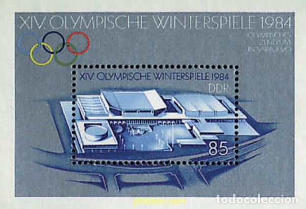 Sellos: 70365 MNH ALEMANIA DEMOCRATICA 1983 14 JUEGOS OLIMPICOS INVIERNO SARAJEVO 1984