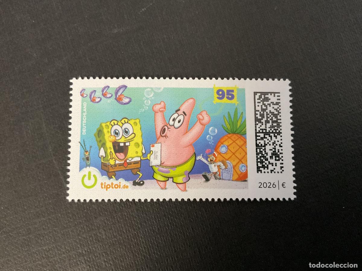 Sellos: ALEMANIA FEDERAL A&Ntilde;O 2026. DIBUJOS ANIMADOS. BOB ESPONJA