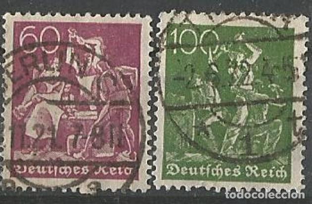 Selos: ALEMANIA IMPERIO - 1922 - LOTE DE 2 SELLOS USADOS - SERIE BASICA - VALIOSOS