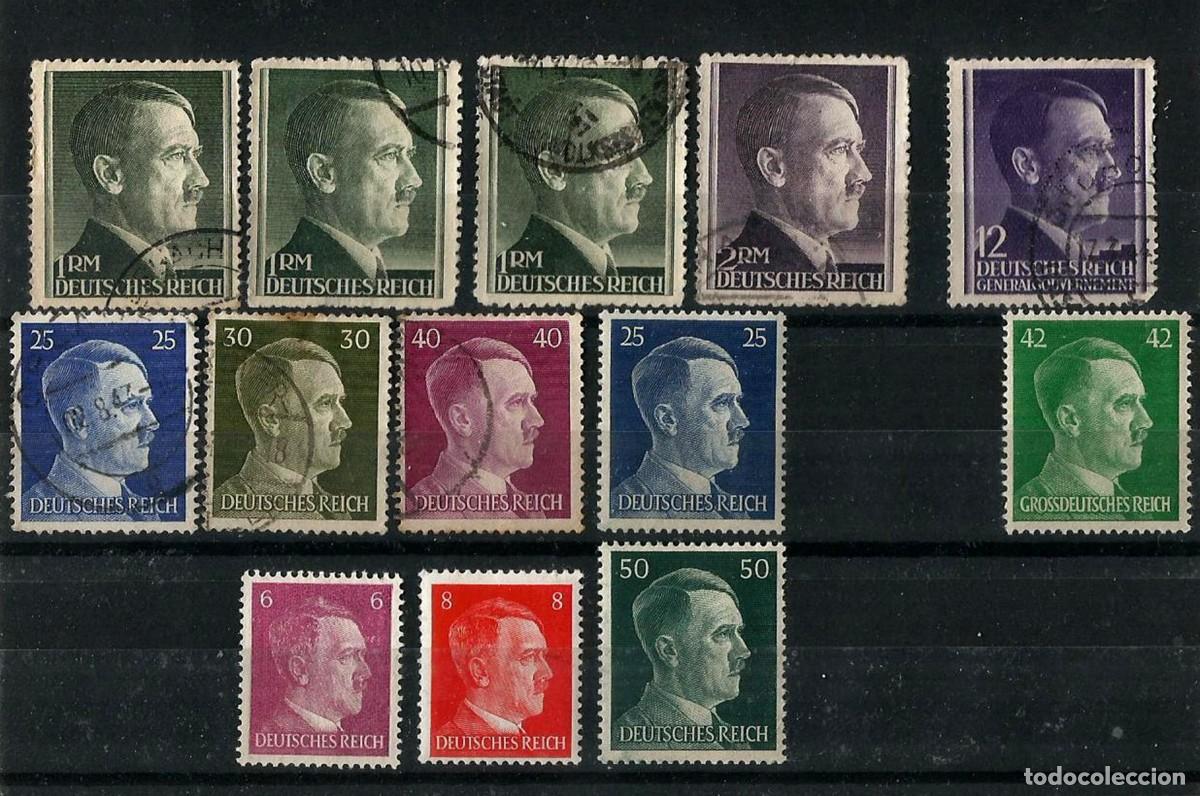 Sellos: ALEMANIA IMPERIO - 1941/43 - LOTE HITLER - BOHEMIA - B&Aacute;SICOS- GOBIERNO GENERAL - NUEVOS Y USADOS