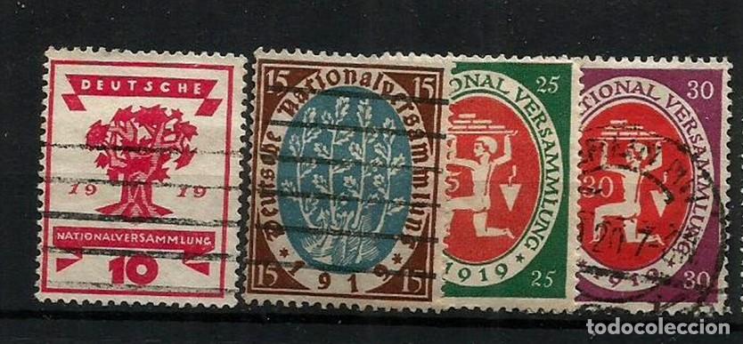 Sellos: ALEMANIA IMPERIO - ASAMBLEA WEIMAR - SERIE COMPLETA USADA
