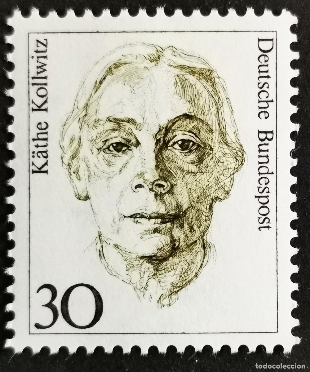 Sellos: Sello Alemania R.Federal 1991 MNH, Mujeres hist&oacute;ricas: K&auml;the Kollwitz, 30 Pf. Michel: DE 1488
