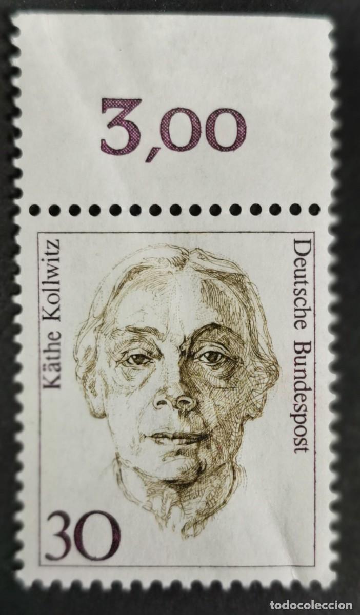 Sellos: Sello Alemania R.Federal 1991 MNH, Mujeres hist&oacute;ricas: K&auml;the Kollwitz, 30 Pf. Michel: DE 1488
