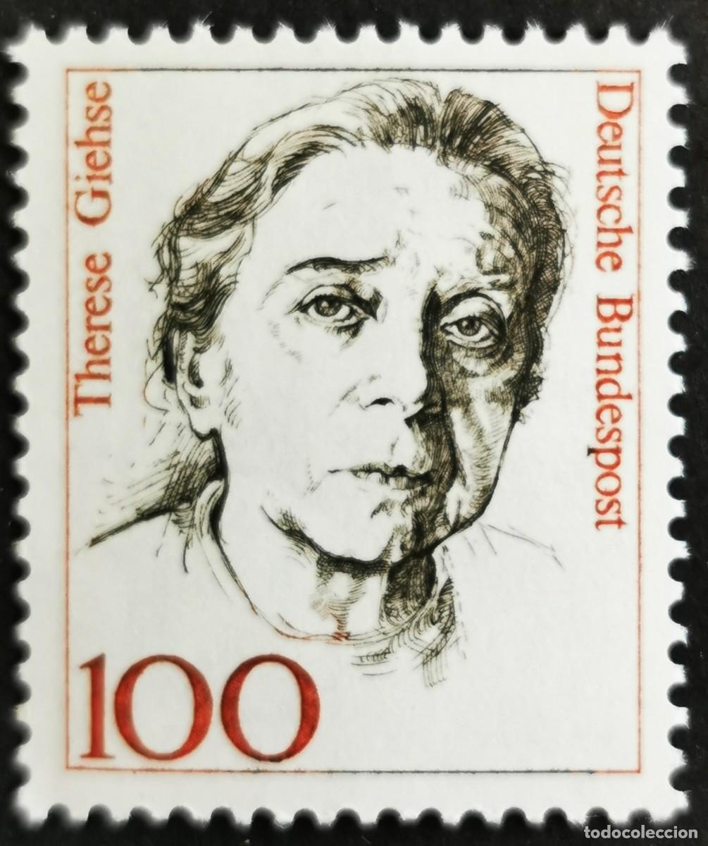 Sellos: Sello Alemania R.Federal 1988 MNH, Mujeres hist&oacute;ricas: Therese Giehse , 100 Pf. Michel: DE 1390