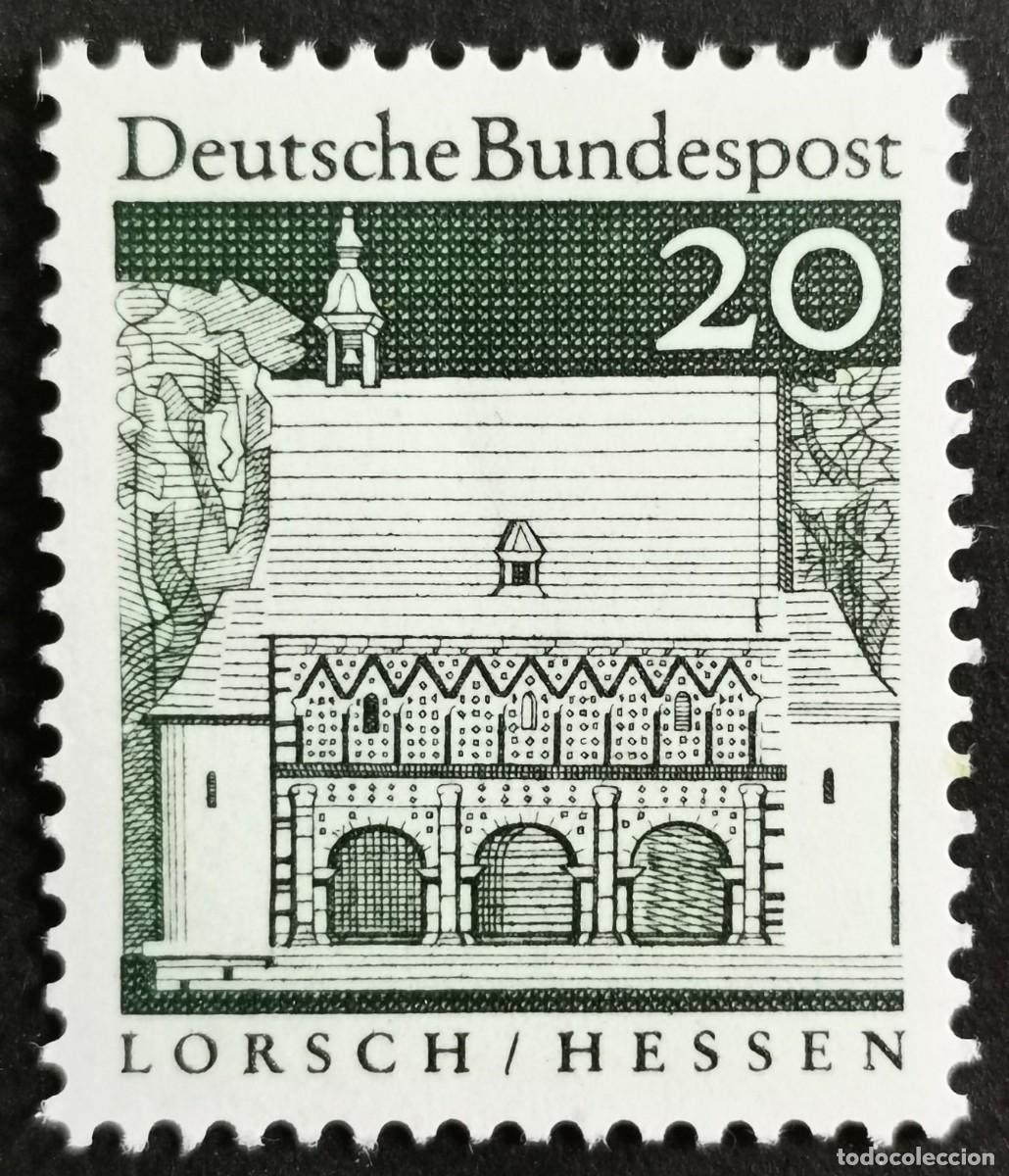 Sellos: Sello Alemania R.Federal 1967 MNH, Edificios alemanes : Casa guardia Lorsch,20 Pf. Michel: DE 491