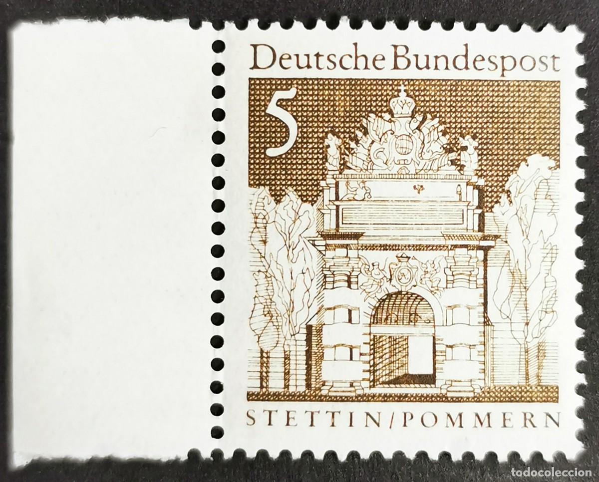 Sellos: Sello Alemania R.Federal 1966 MNH, Edificios alemanes :Puerta Berl&iacute;n, Wei&szlig;enb,30 Pf. Michel: DE 489