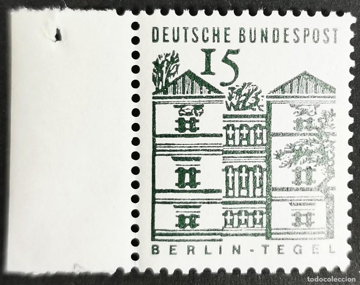 Sellos: Sello Alemania R.Federal 1965 MNH, Edificios alemanes :Castillo Tegel, Wei&szlig;enb,15 Pf. Michel: DE 455