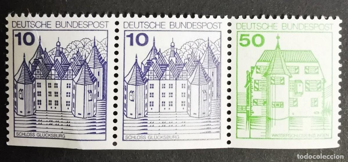 Sellos: Sello Alemania R.Federal 1980 MNH, Castillos y palacios, 10,10,50 Pf. Michel: DE # 0503