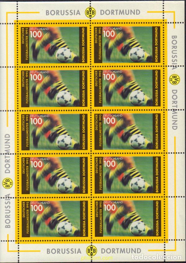 Sellos: 146328 MNH ALEMANIA FEDERAL 1995 BORUSSIA DORTMUND.CAMPEON DE ALEMANIA DE FUTBOL