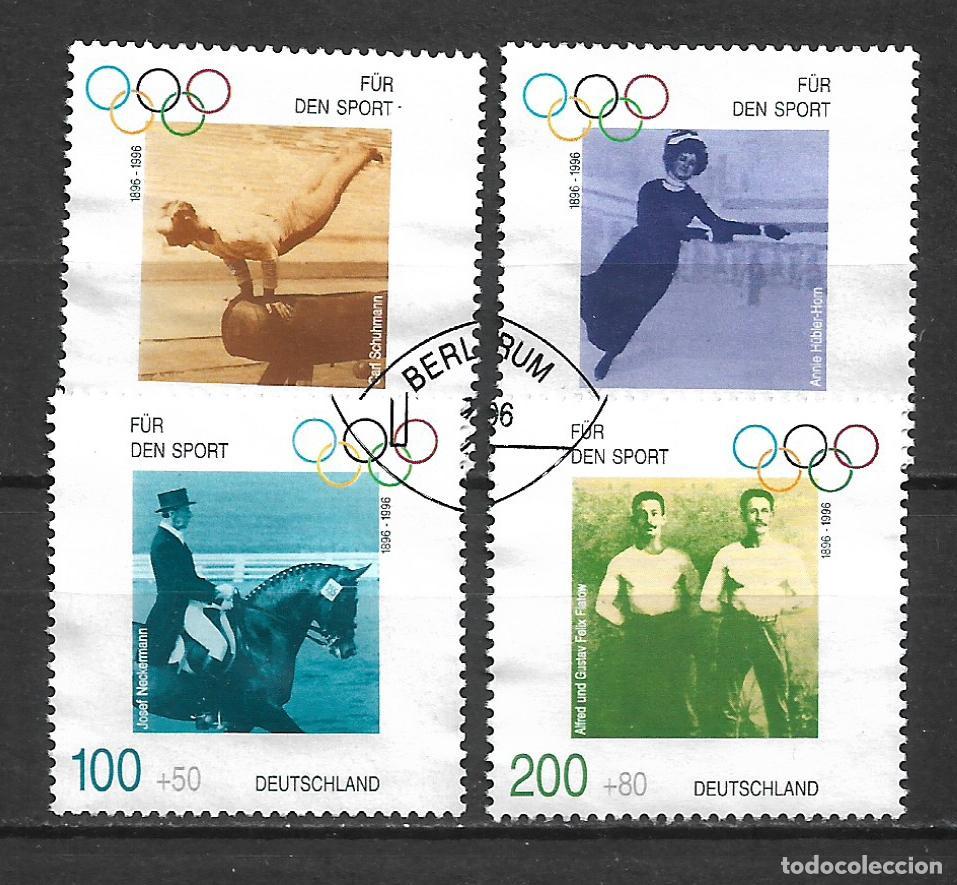Sellos: alemania 1996 michel 1861/1864 usado olimpiadas - 28/4