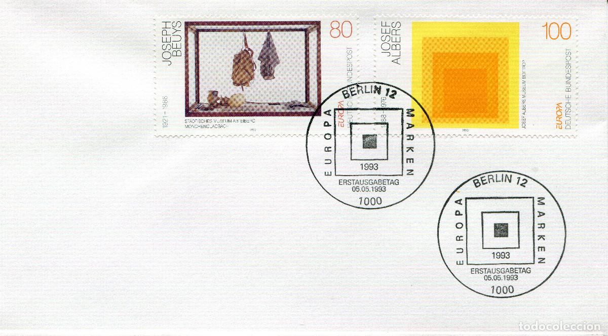 Sellos: ALEMANIA FEDERAL 1993 CARTA FDC MICHEL DE 1673-1674