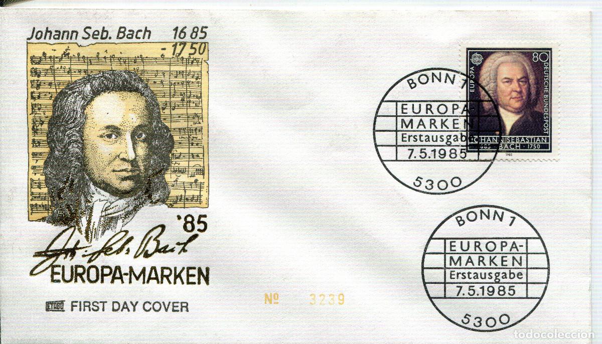 Sellos: ALEMANIA FEDERAL 1985 CARTA FDC MICHEL DE 1249