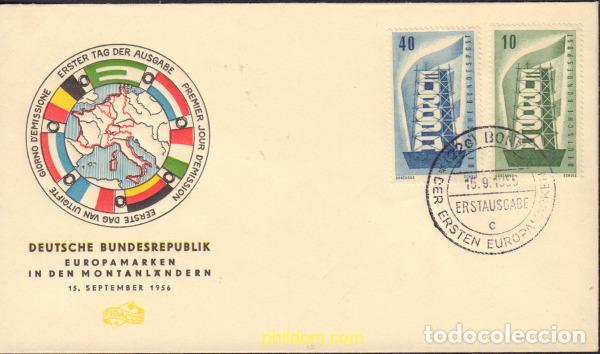 Sellos: 579130 MNH ALEMANIA FEDERAL 1956 EUROPA CEPT. RECONSTRUYENDO EUROPA
