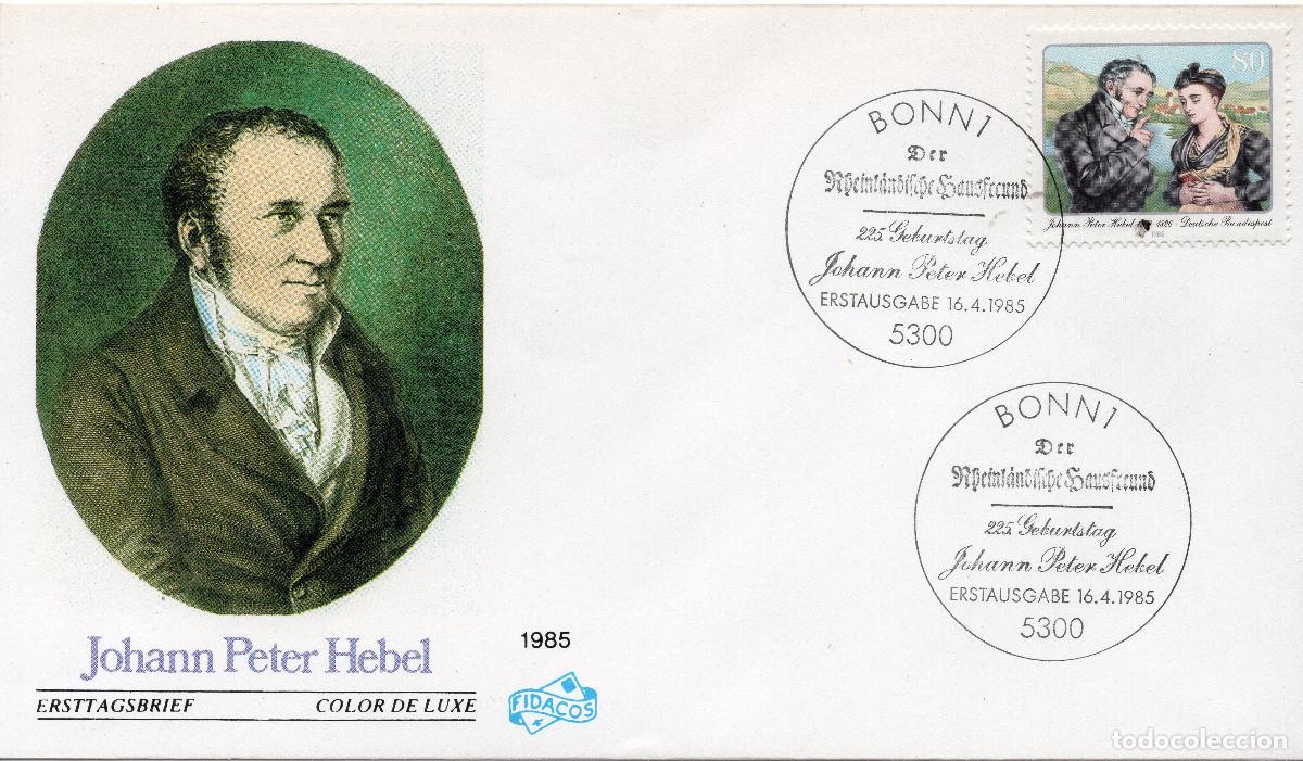 Sellos: ALEMANIA FEDERAL 1985 CARTA FDC MICHEL DE 1246